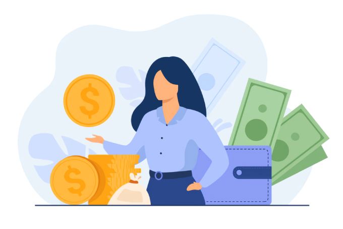 Mujer en el área financiera